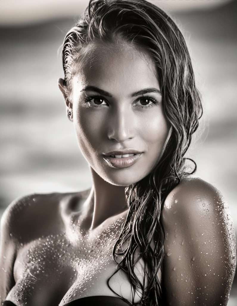 wet hair sesion de fotos playa punta cana